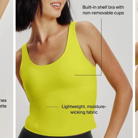 Knix HiTouch Active Contour Tank Top Black Small (Fits 32A, 32B, 32C) - Picture 16 of 16